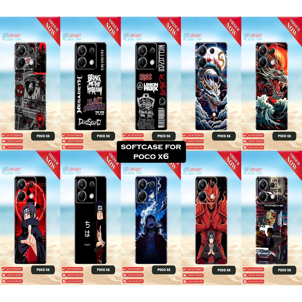 HP Softcase สําหรับ Poco X6 - เคสโทรศัพท์ Poco X6 - เคสโทรศัพท์ Poco X6 - เคส Poco Softcase ล่าสุด