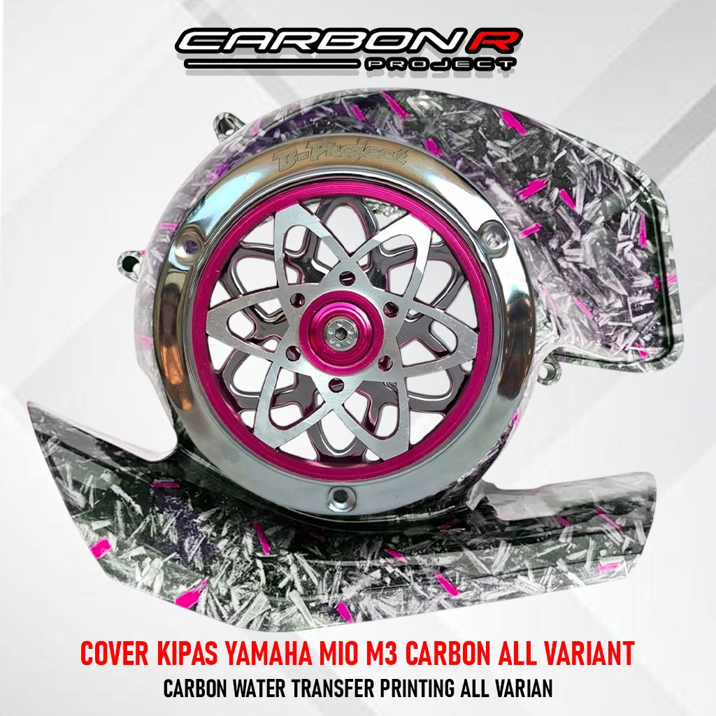 Mio M3 คาร์บอนปลอมสีชมพูพัดลมชุด Spinner Bigproject PNP Mio Soul GT 125 Mio Z Mio S Xride 125