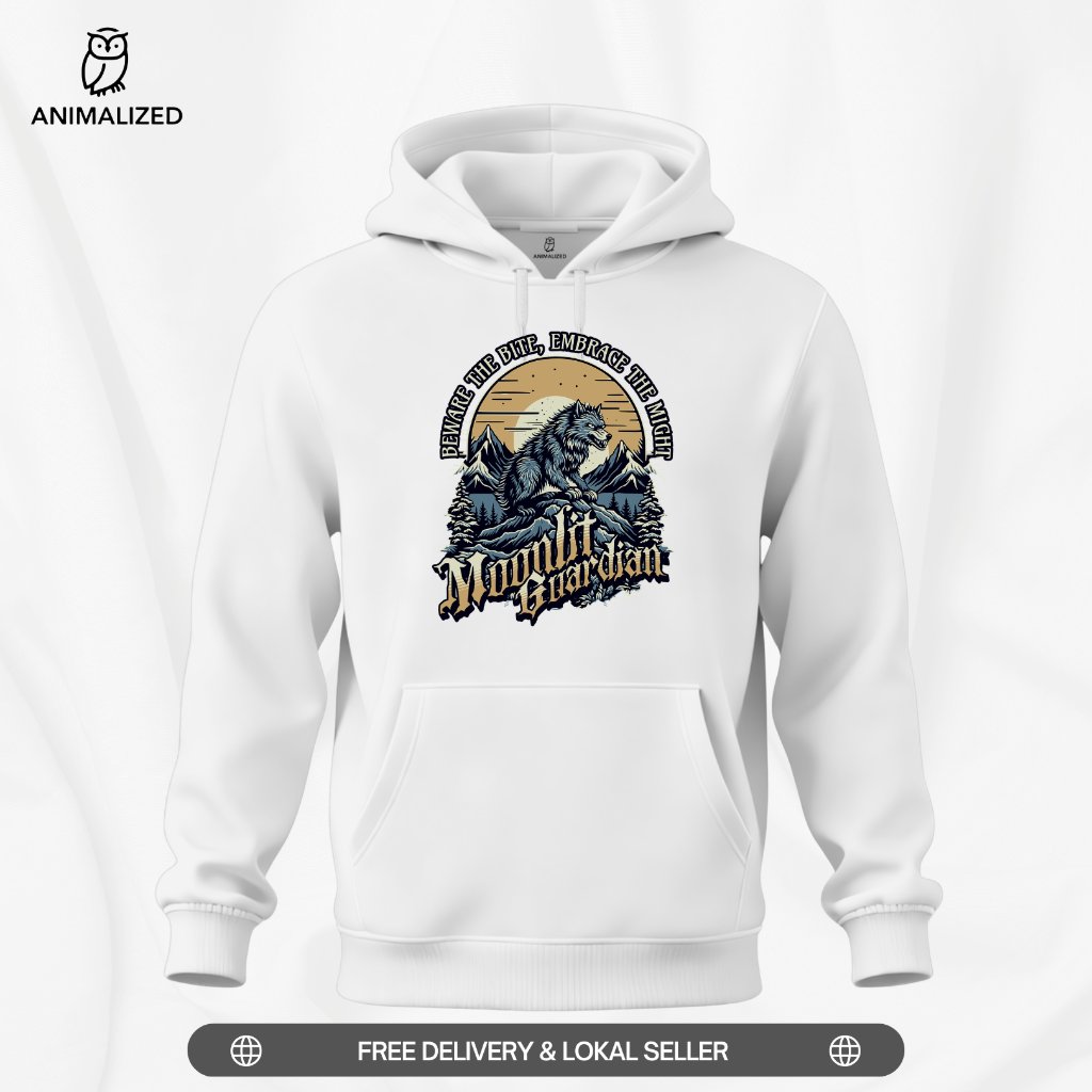 เสื้อกันหนาว Animalized Hoodie Wolf Moonlite Guardian Peware กัดอันยิ่งใหญ่