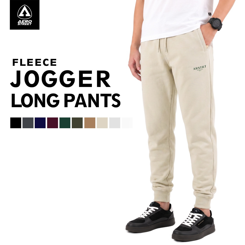 Aerostreet Jogger Long Pants Nathan Cream Jogger Pants EBAAA