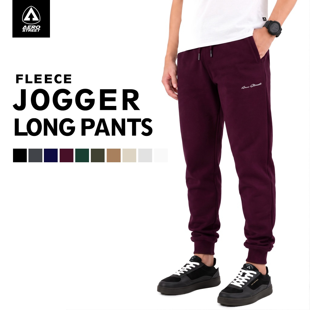 Aerostreet Jogger Long Pants Draco Maroon Jogger Pants EBAAA