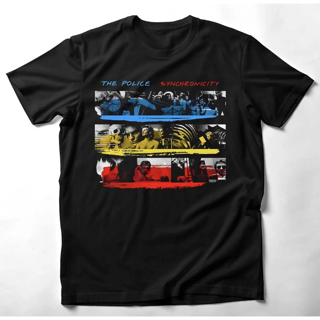 THR POLICE Music เสื้อยืด Bonus 24s สติ๊กเกอร์
