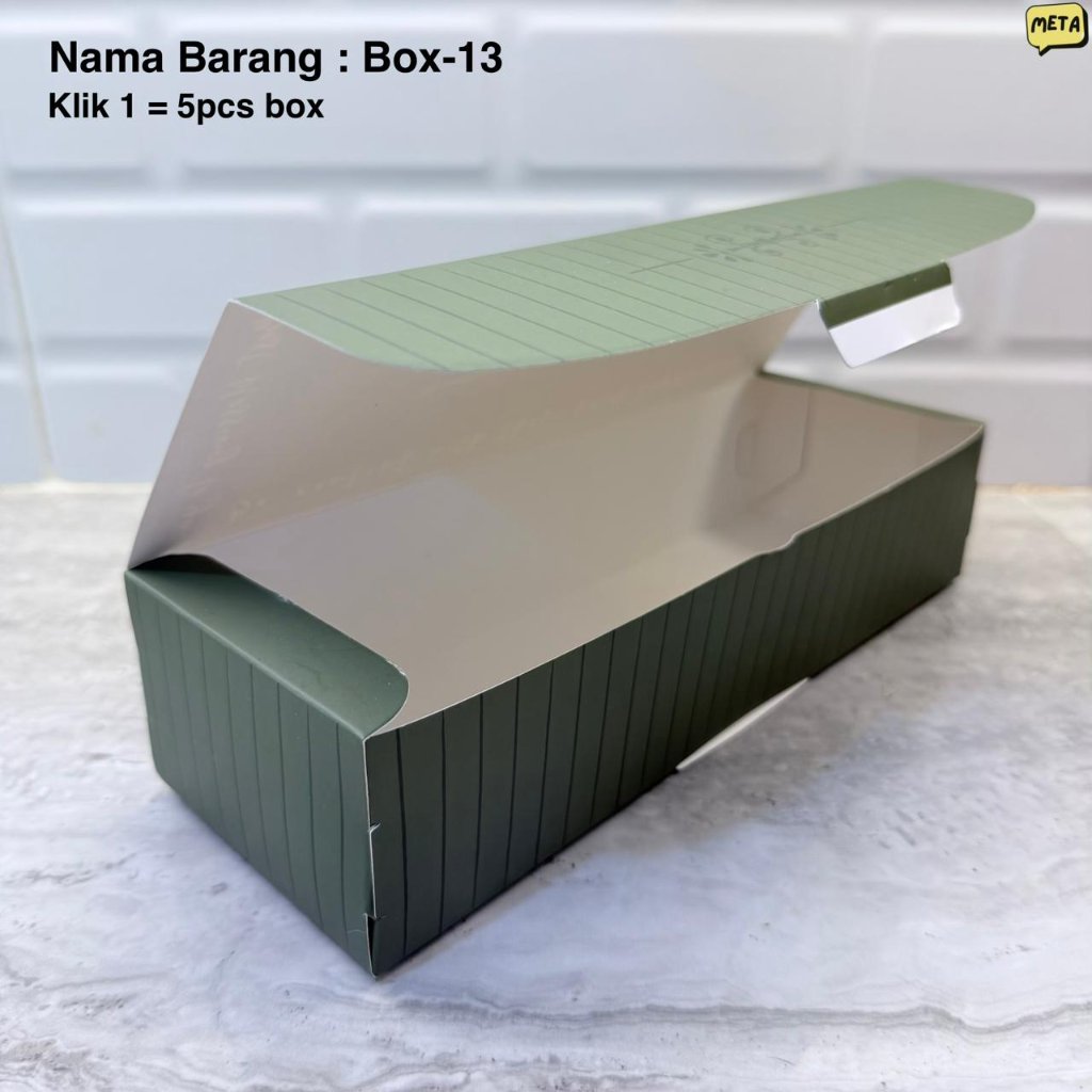 BOX-13 LIMA(5)PCS DRY CAKE BOX / 5PCS PAPERBAG / DRY CAKE BOX / EID HAMPER / CHINESE NEW YEAR HAMPER