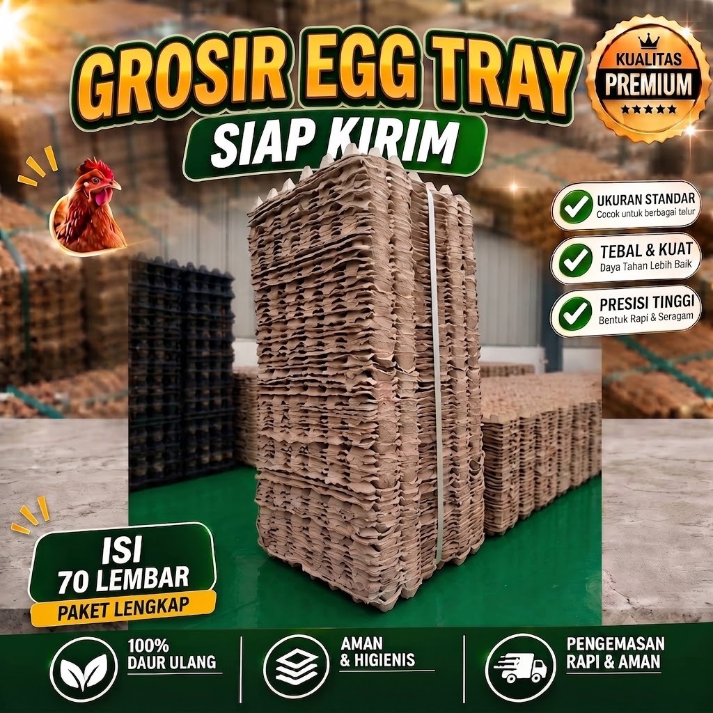 New Egg Tray 1 belle, Egg Trey, Tray Carton Egg Container บรรจุ 70 แผ่น