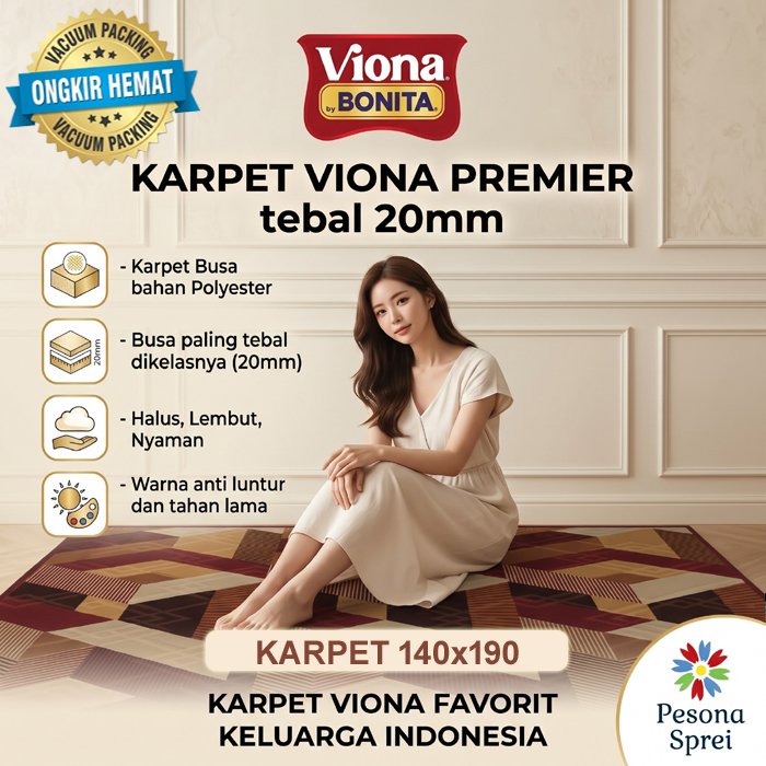 BONITA CARPET 140x190 20 mm THICKNESS / BONITA VIONA PREMIER CARPET