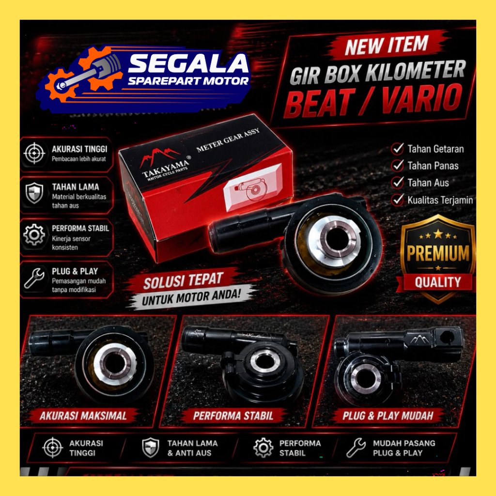 Gear Kilometer Assy Takayama Beat Vario 44800-KVB-910 กล่องเกียร์หอยทาก