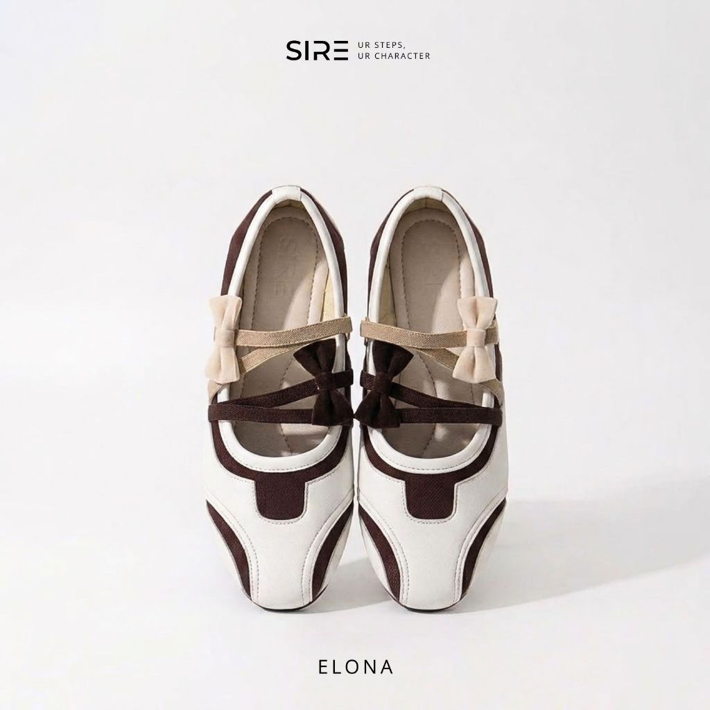 Sire - Elona Bow Flat shoes Ballerina รองเท้าผ้าใบ Modern