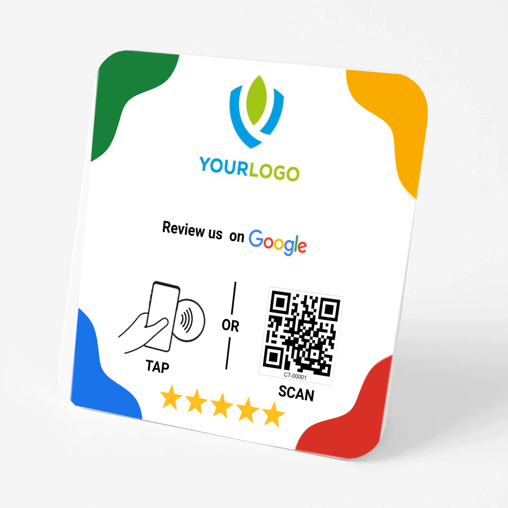 CALVINA TAP - การ์ดรีวิวของ Google NFC QR โลโก้ธุรกิจดีไซน์แบบกําหนดเอง | หลังจาก 2 วัน
