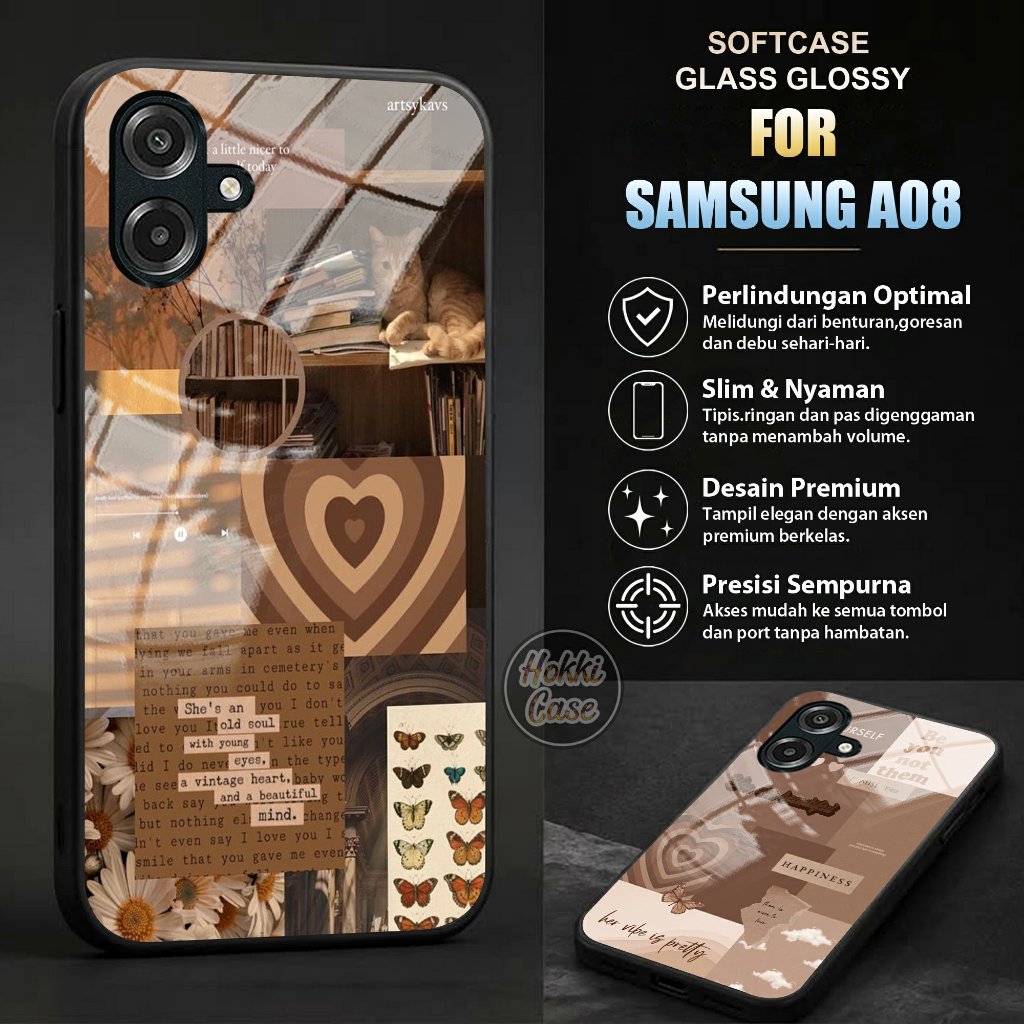 เคส Samsung A08 - เคส Samsung A08 Glass Softcase - เคส Samsung A08 - เคส Samsung A08 - ซิลิโคน Samsu