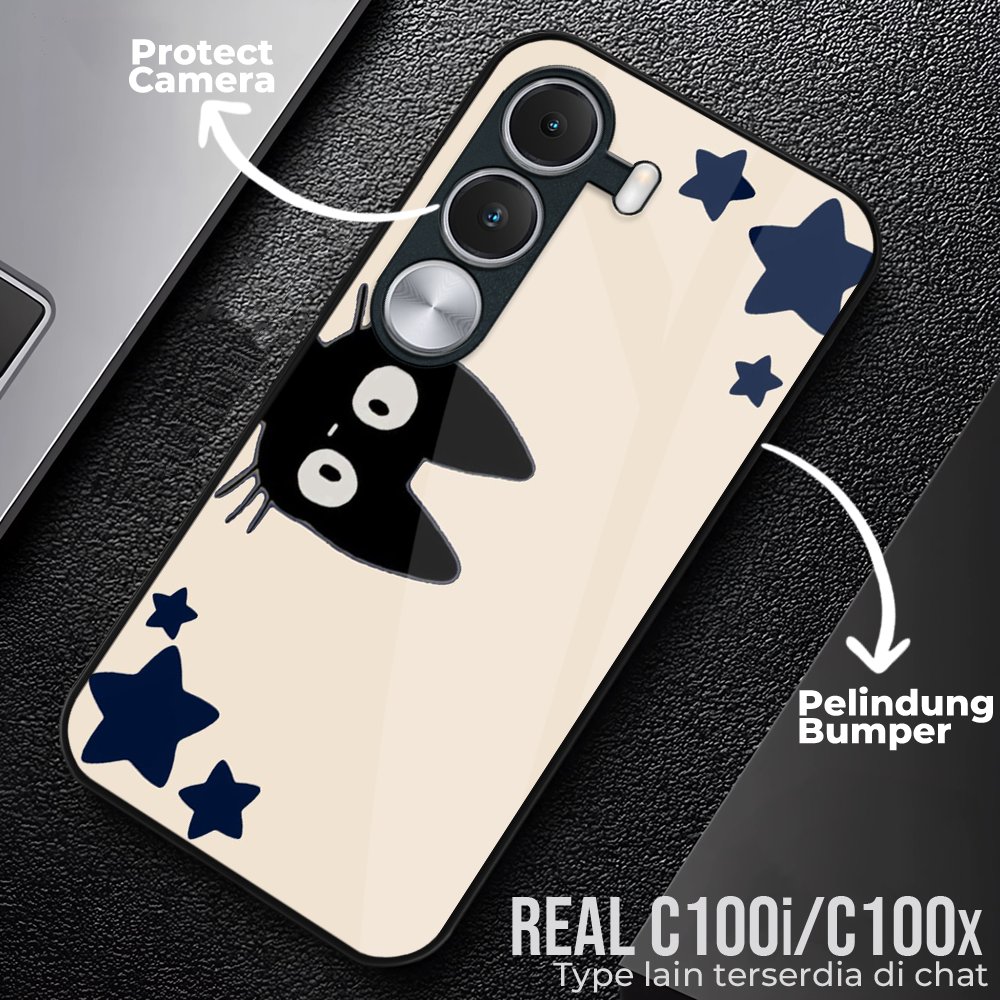 Glossy Glass Softcase REALME C100i / REALME C100x ซิลิโคนกันแตก {SK416}