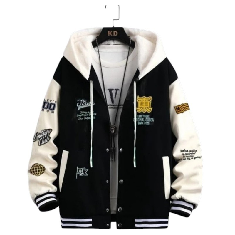 เสื้อแจ็คเก็ตเบสบอล Kids Varsity - Reglan Varsity Bomber Jacket - เสื้อแจ็คเก็ต Varsity สําหรับผู้ชา