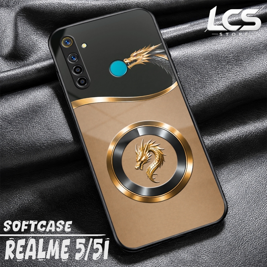 Softcase REALME 5 Casing Glossy REALME 5I Case Glossy Cessing Hp Protector Hp Accessories