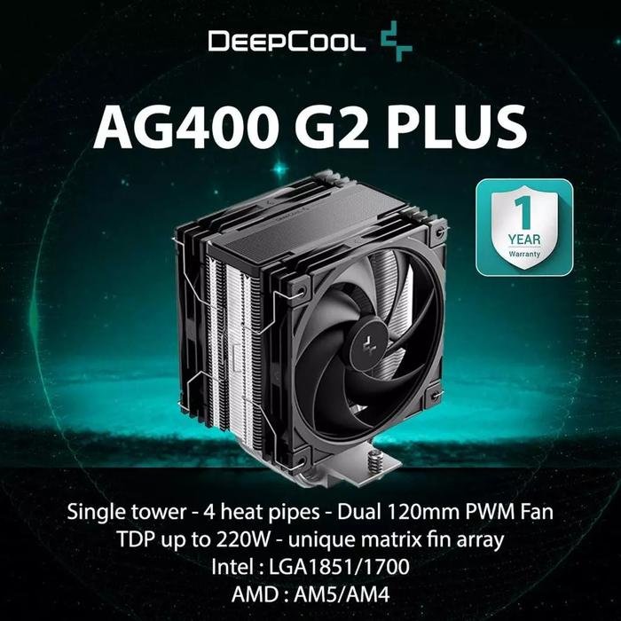 คูลเลอร์แอร์ CPU Deepcool AG400 G2 PLUS