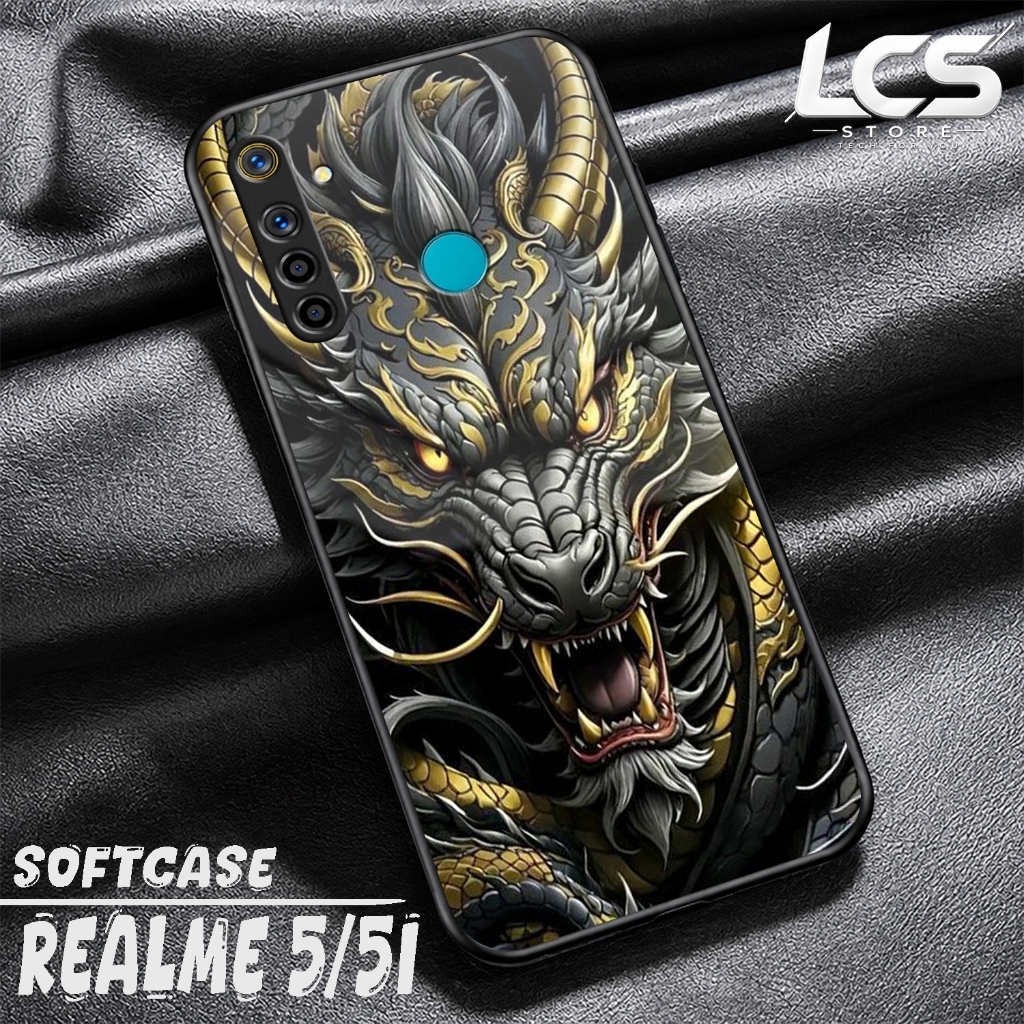 Softcase REALME 5 Casing Glossy REALME 5I Case Glossy Cessing Hp Protector Hp Accessories