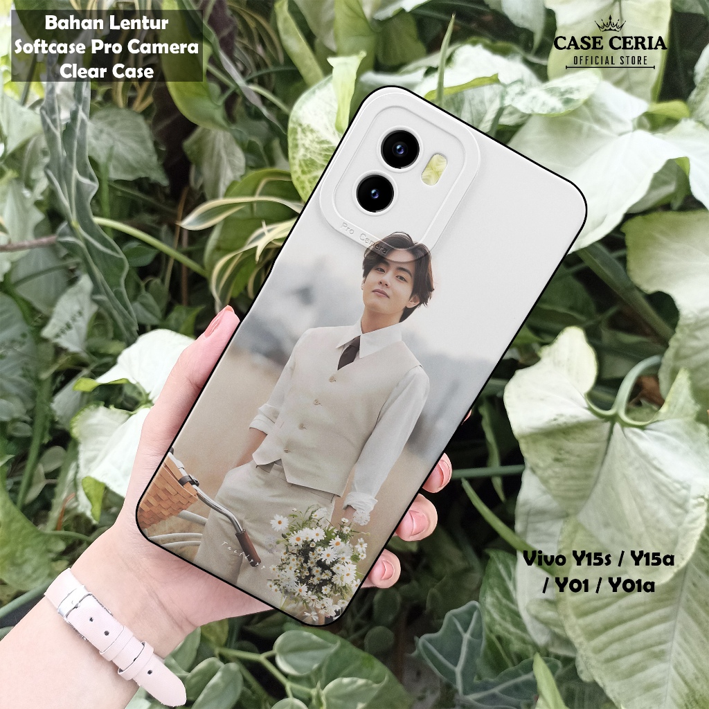 เคส HP สําหรับ Vivo Y15s / Y15a / Y01 / Y01a – Taehyung KP0P Motif เคสโทรศัพท์ - Pro Camera Softcase