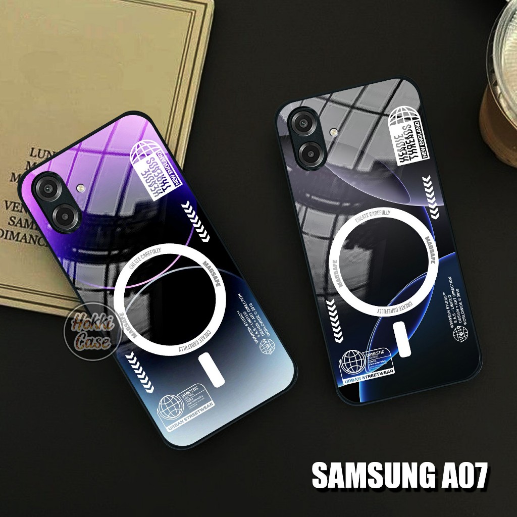 เคส HP Samsung A07 - เคส Samsung A07 Glass SoftCase - เคสโทรศัพท์ Samsung A07 - ซิลิโคนสําหรับ Samsu