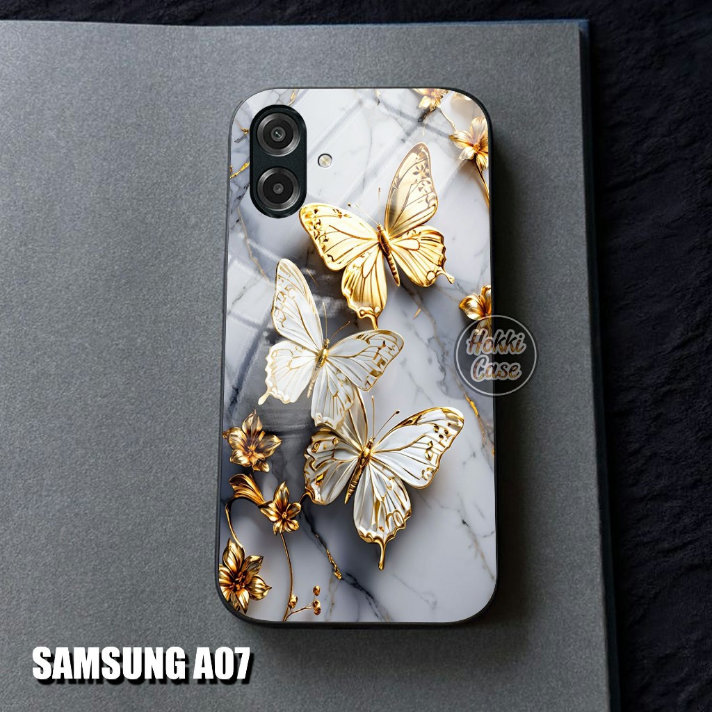เคส HP Samsung A07 - เคส Samsung A07 Glass SoftCase - เคสโทรศัพท์ Samsung A07 - ซิลิโคนสําหรับ Samsu