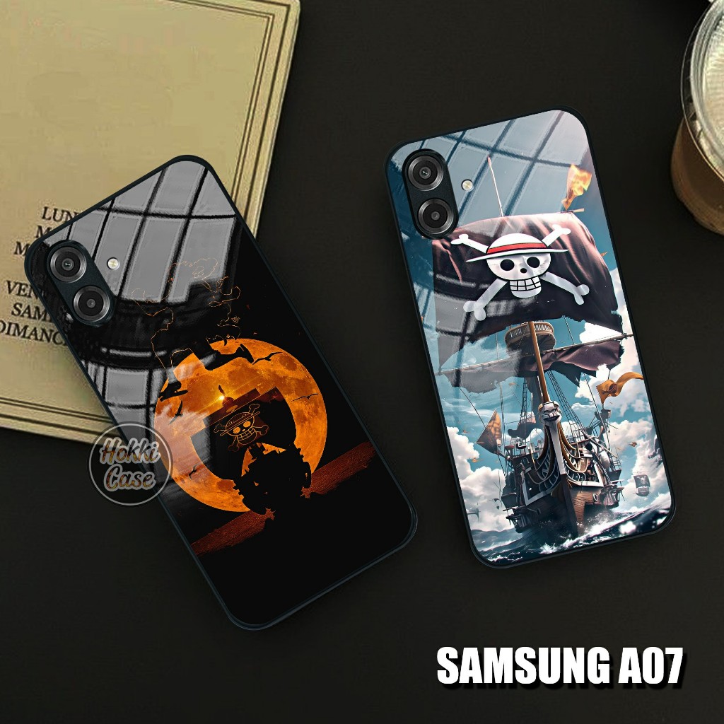 เคส HP Samsung A07 One Piece Motif - เคส Samsung A07 Glass SoftCase - เคสโทรศัพท์ Samsung A07 - ซิลิ