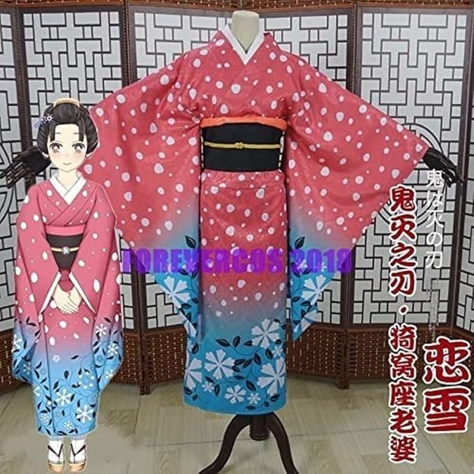 [QTakasi] YUKATA KOYUKI KIMETSU NO YAIBA คอสเพลย์ COSTUME