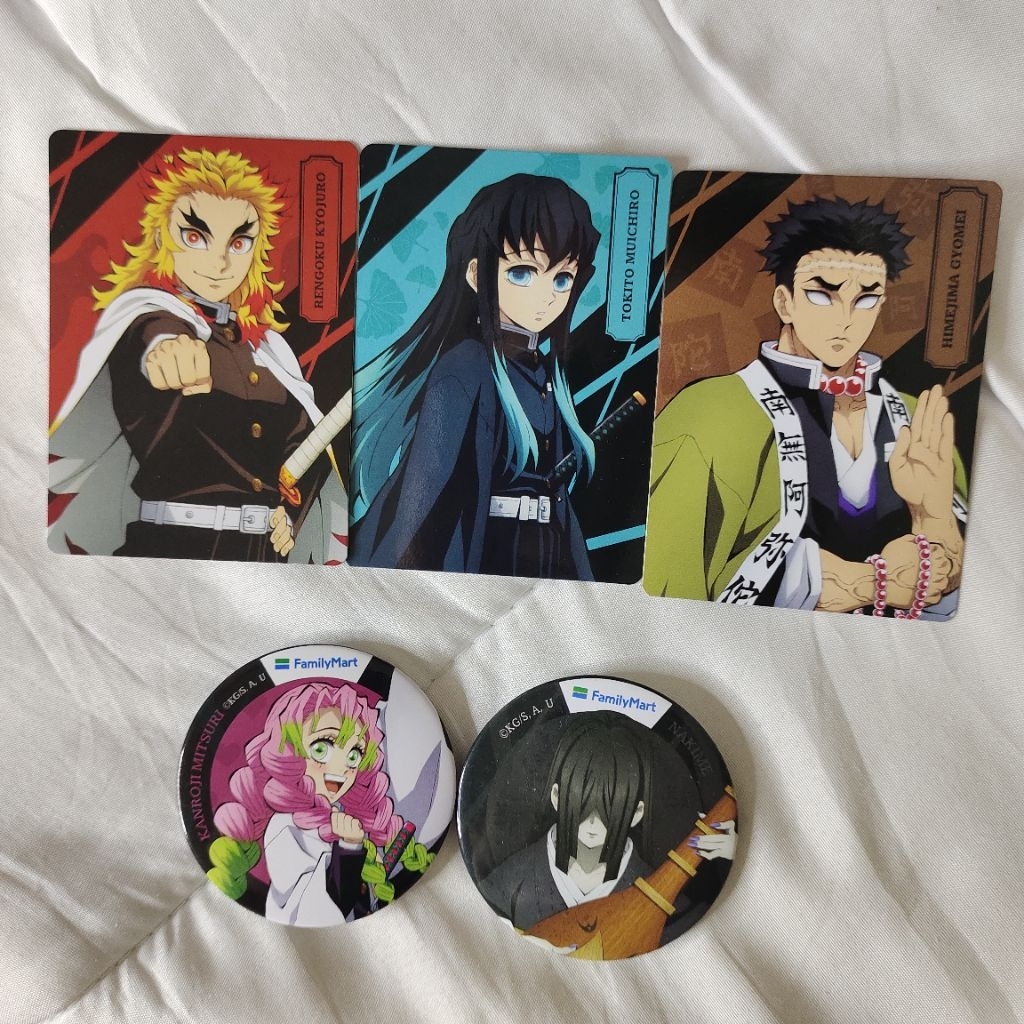สินค้าอย่างเป็นทางการ family mart x demon slayer photocard kyojuro rengoku tokito muichiro hisejima 