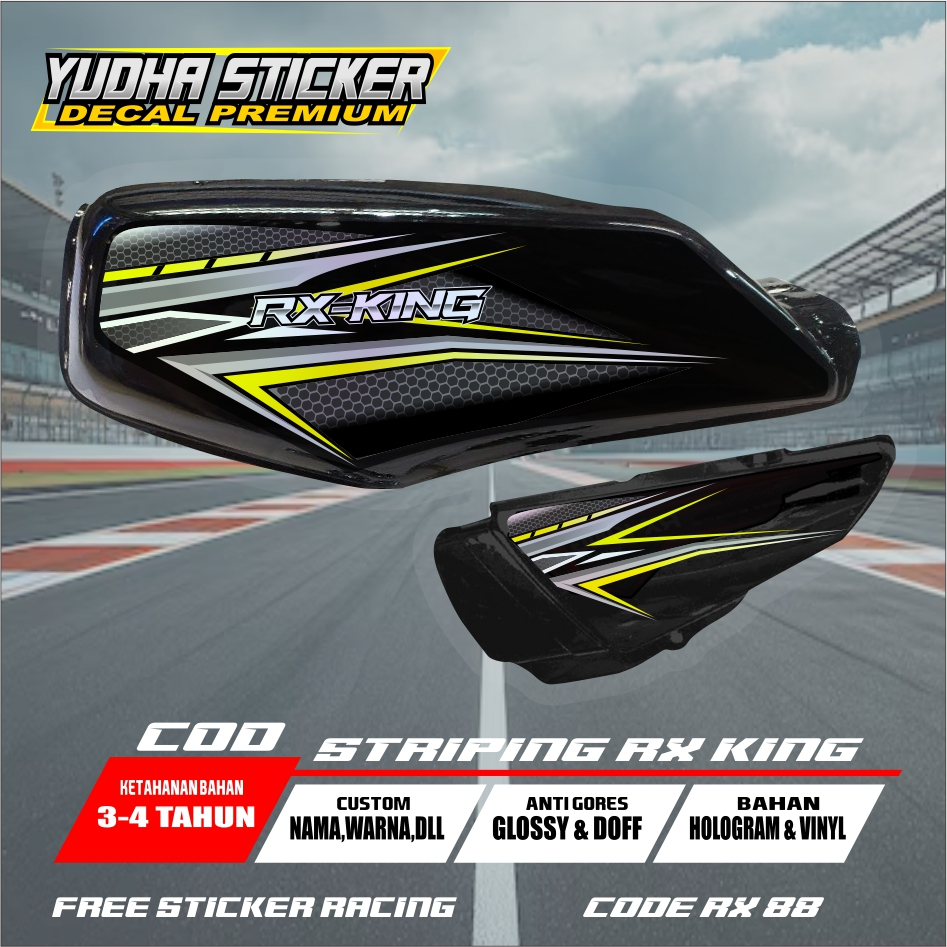 YAMAHA RX KING CODE RX 88 สติ๊กเกอร์แถบตัวแปร