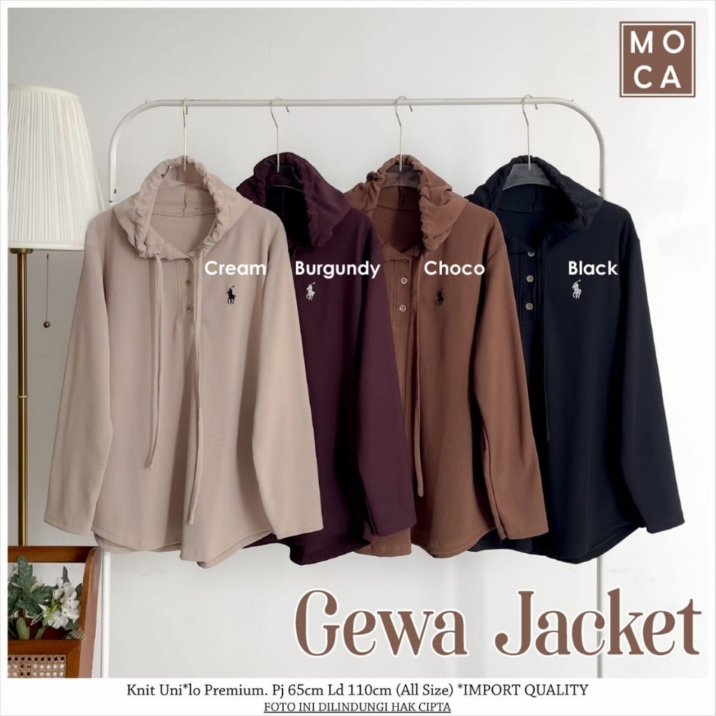 MOCA KOTAK Gewa Jacket Knit Uni*lo Premium Korean Model Hoodie