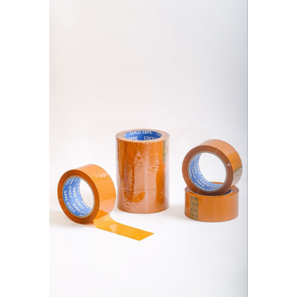 45mm x 200 x 45mic เทปพันท่อใส/น้ําตาล