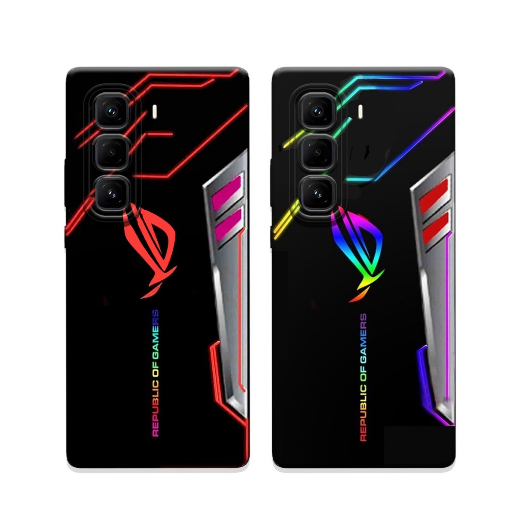 เคสที่รองรับ HP Viralcase.id88 สําหรับ Infinix Hot 60 / Hot 60i - R0G Motif เคสโทรศัพท์ - ซิลิโคนป้อ