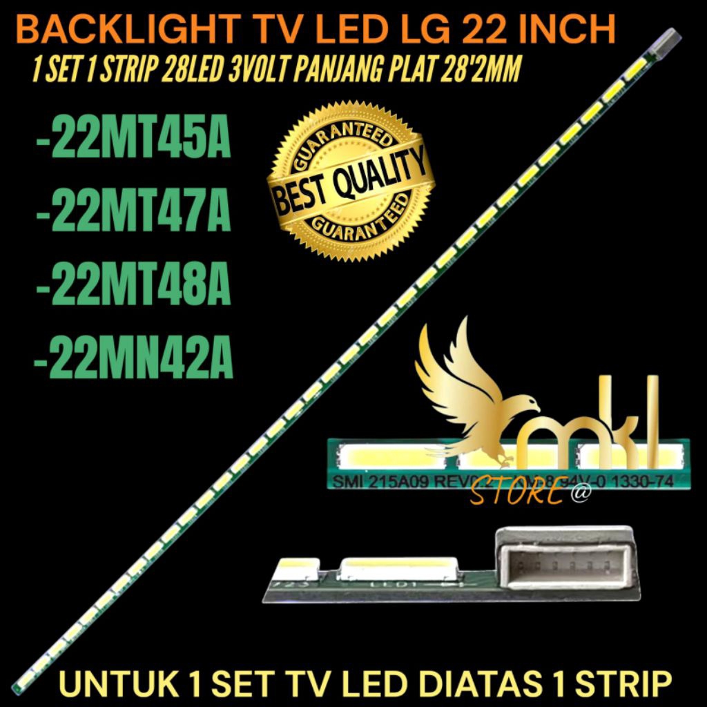LG 22 INCH LED TV BACKLIGHT 22MT45A- 22MT48A-22MT47A-22MN42A 22 INCH TV BACKLIGHT