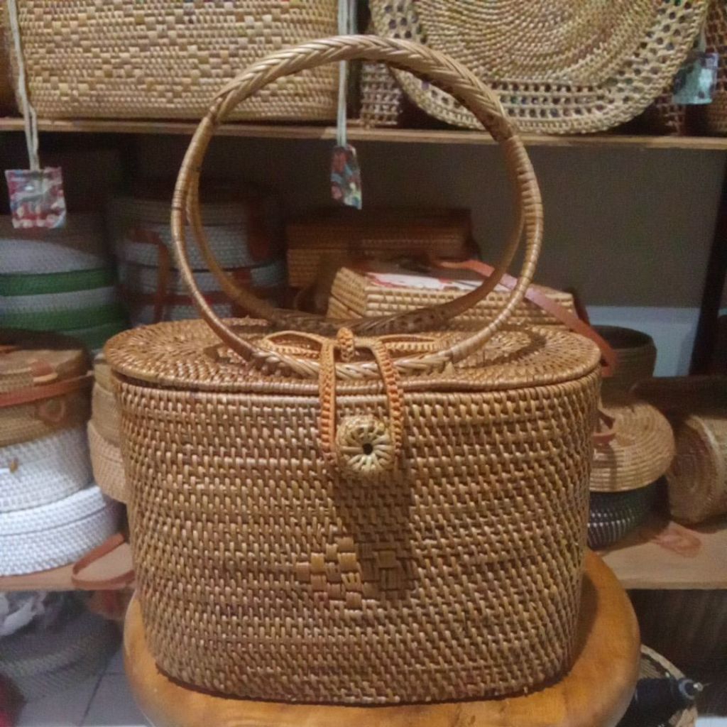SMELEKETE RATTAN BAG / SMELEKETE BAG FULL ATTE สายโดยตรง