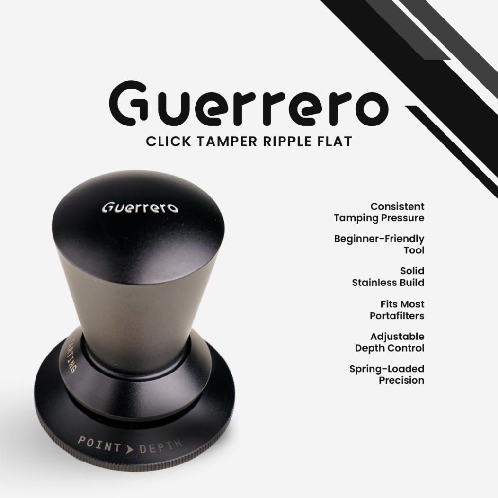 Calibration Adjustable Click Coffee Tamper 51mm 58mm Ripple Flat