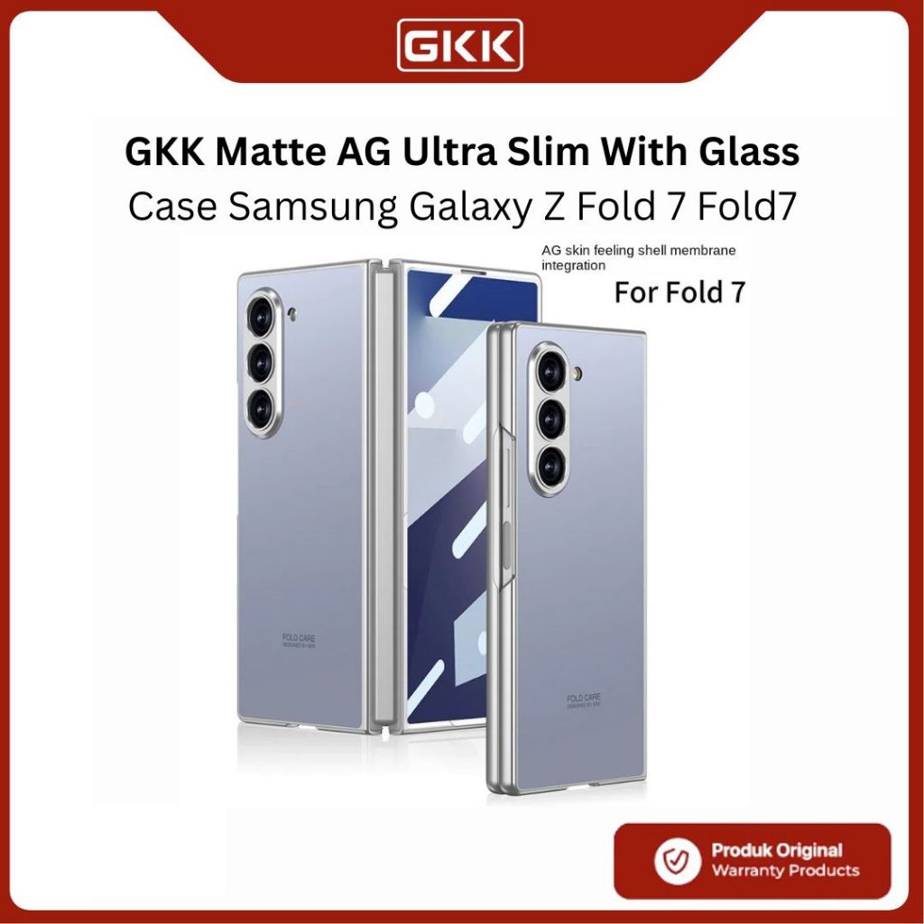 เคส Samsung Galaxy Fold 7 Fold7 GKK Matte AG Ultra Slim พร้อมกระจก