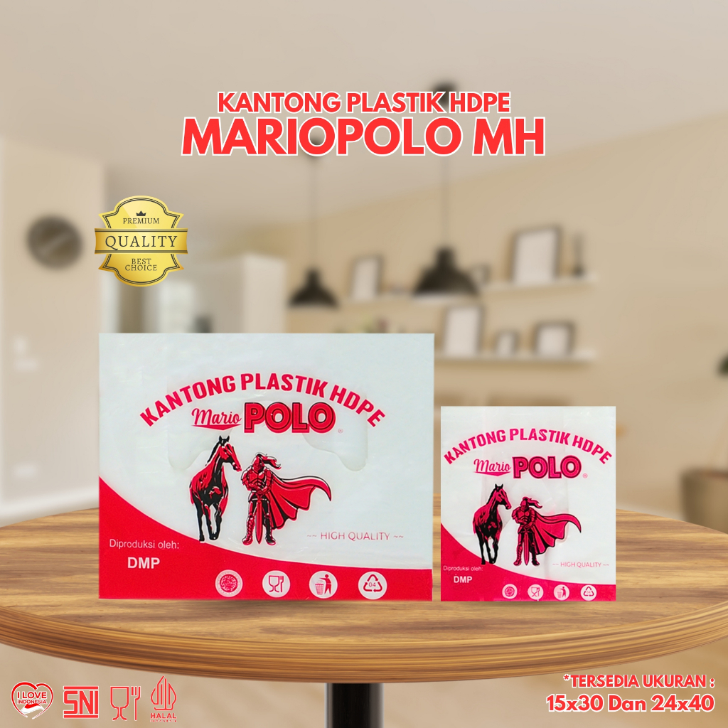 Mariopolo MH ถุงพลาสติก HDPE / กระเป๋าพลาสติกใส