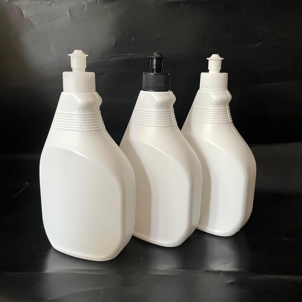 SAMPO ขวดสบู่ Pulltop 500 มล. / ขวด HDPE Kispray สีขาว 500 มล. พร้อมฝาคอ Pulltop 28 / ขวดแชมพูสัตว์เ