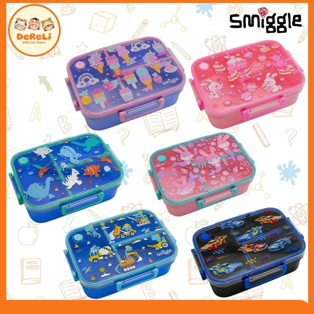 (Lbox Small Trio) Smiggle - Lunch Box Smiggle - Lbox Smiggle - Lbox Small Trio - Lunch Box - YKK - T