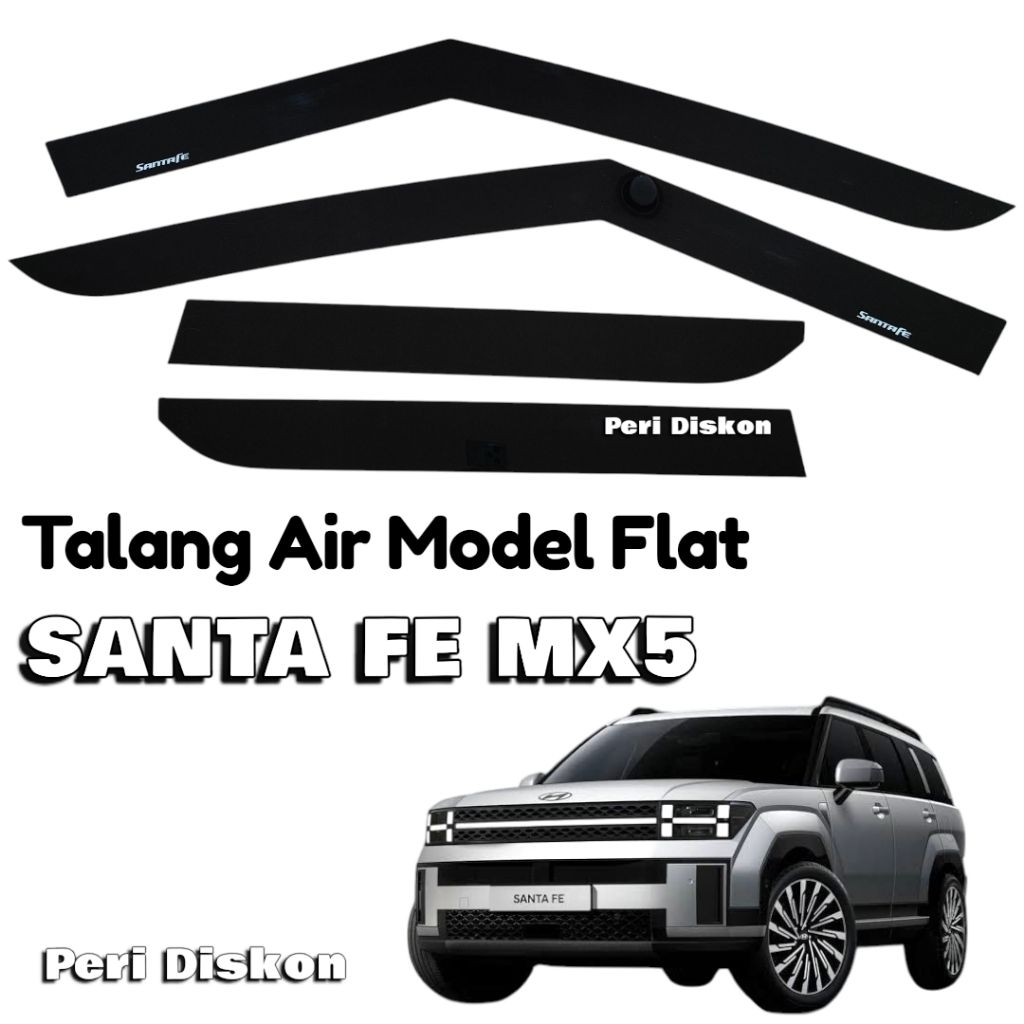 Hyundai Santa Fe MX5 2024 2025 รางน้ําแบน