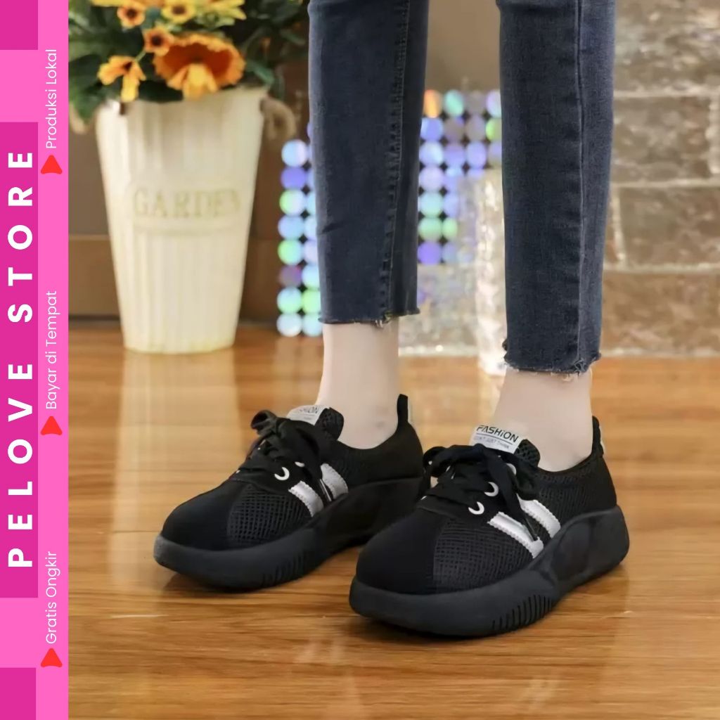 รองเท้า PELOVE - รองเท้าผ้าใบกีฬาของผู้หญิงทันสมัย MEDIUM CUT ZUMBA รองเท้าผ้าใบผู้หญิง AS 209