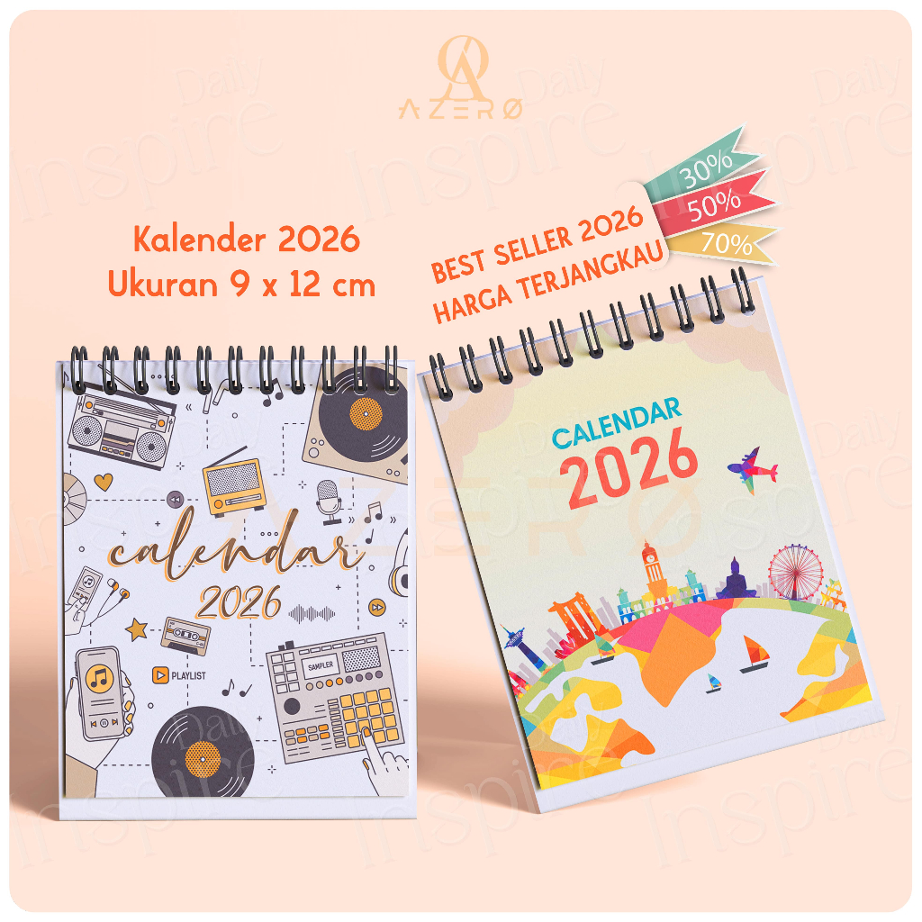 ใหม่ CALENDAR 2026 / CALENDAR 2026 / DESK CALENDAR 2026 / CUTE CALENDAR 2026 / GIFT SOUVENIR CALENDA