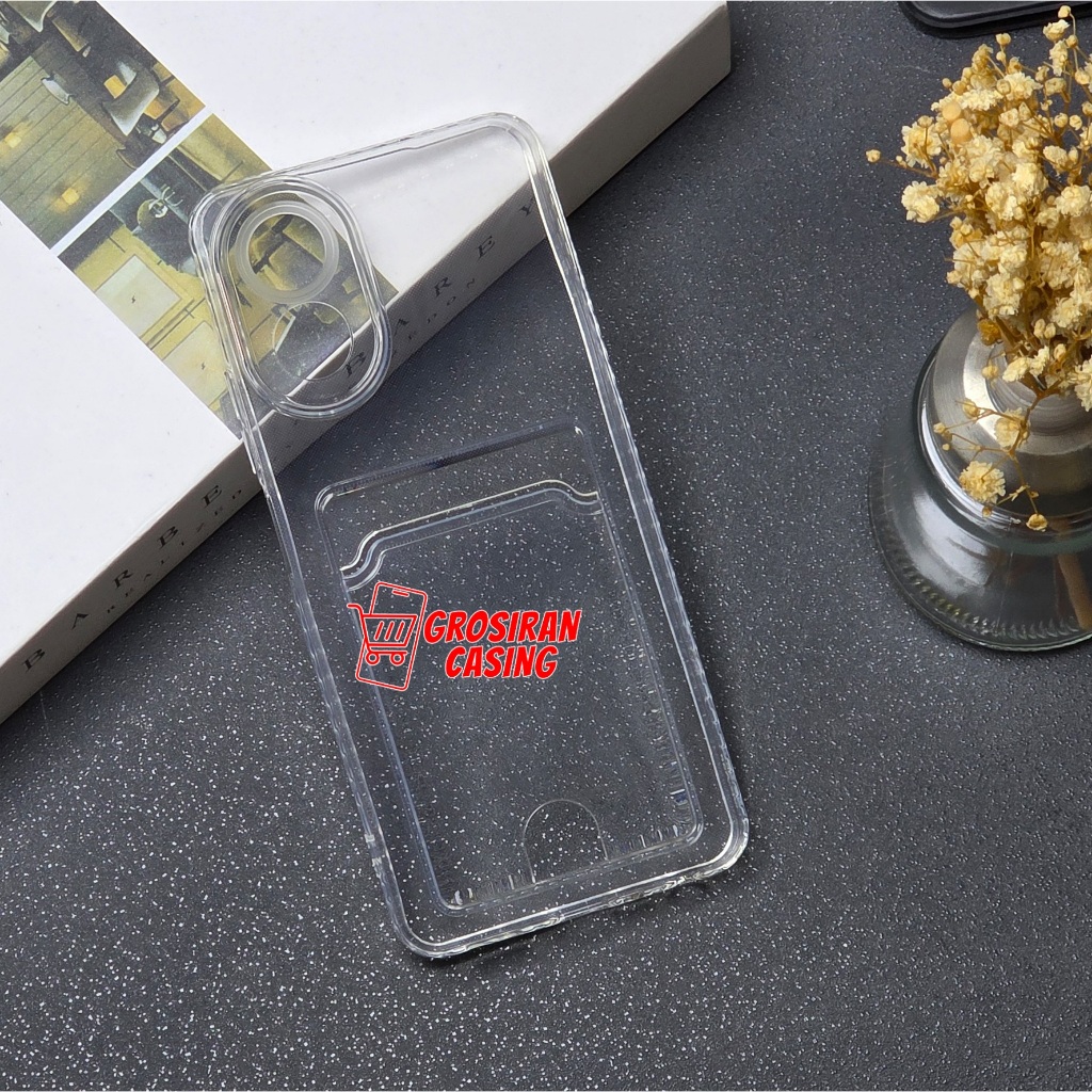 Soft Case Card Slot / Clear Card Case Oppo A38 4G Oppo A18 Oppo A98 5G
