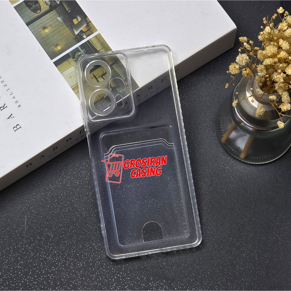 Poco F5 5G Case Card Slot / Clear Card Case