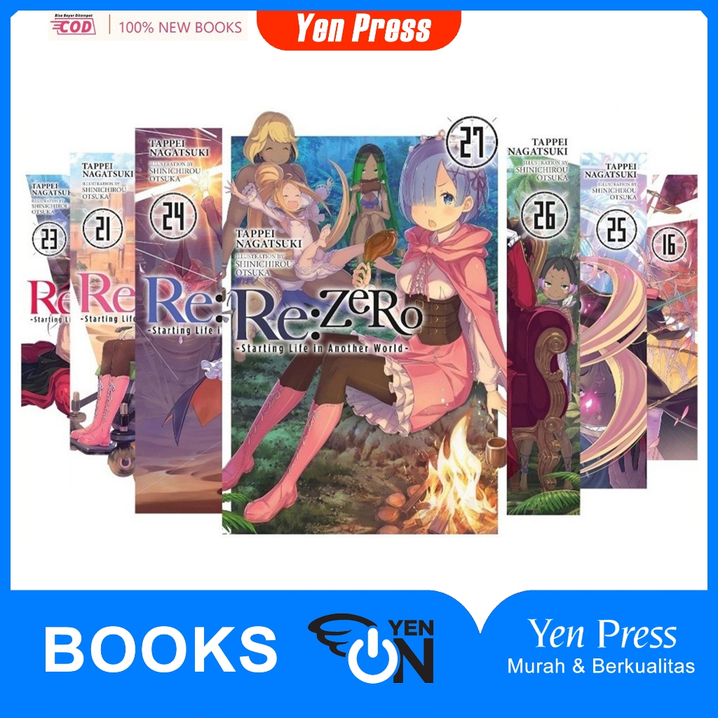 Re:ZERO การเริ่มต้นชีวิตในอีกโลกหนึ่ง, LIGHT NOVEL (ชุดหนังสือ 27 เล่ม)