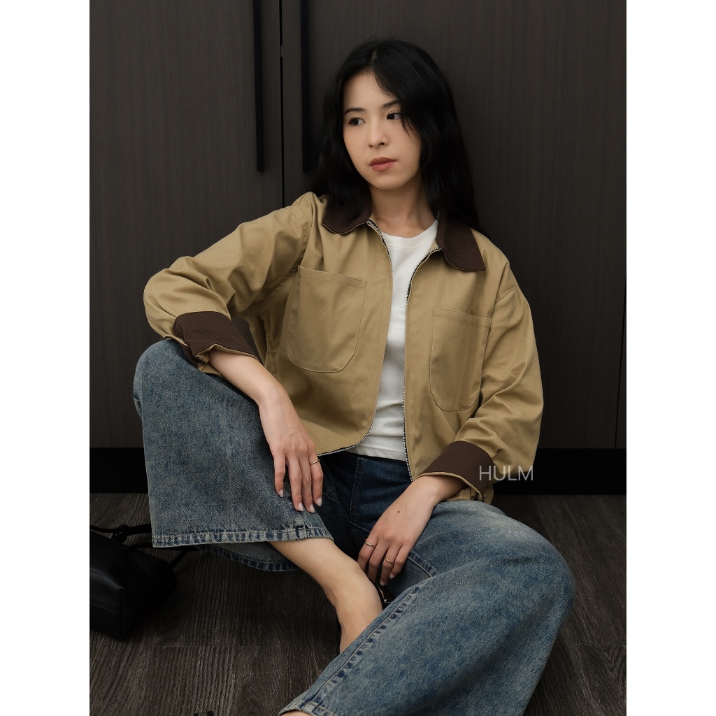 HULM - เสื้อแจ็คเก็ต Mason Two-Tone | ผู้หญิง Outer
