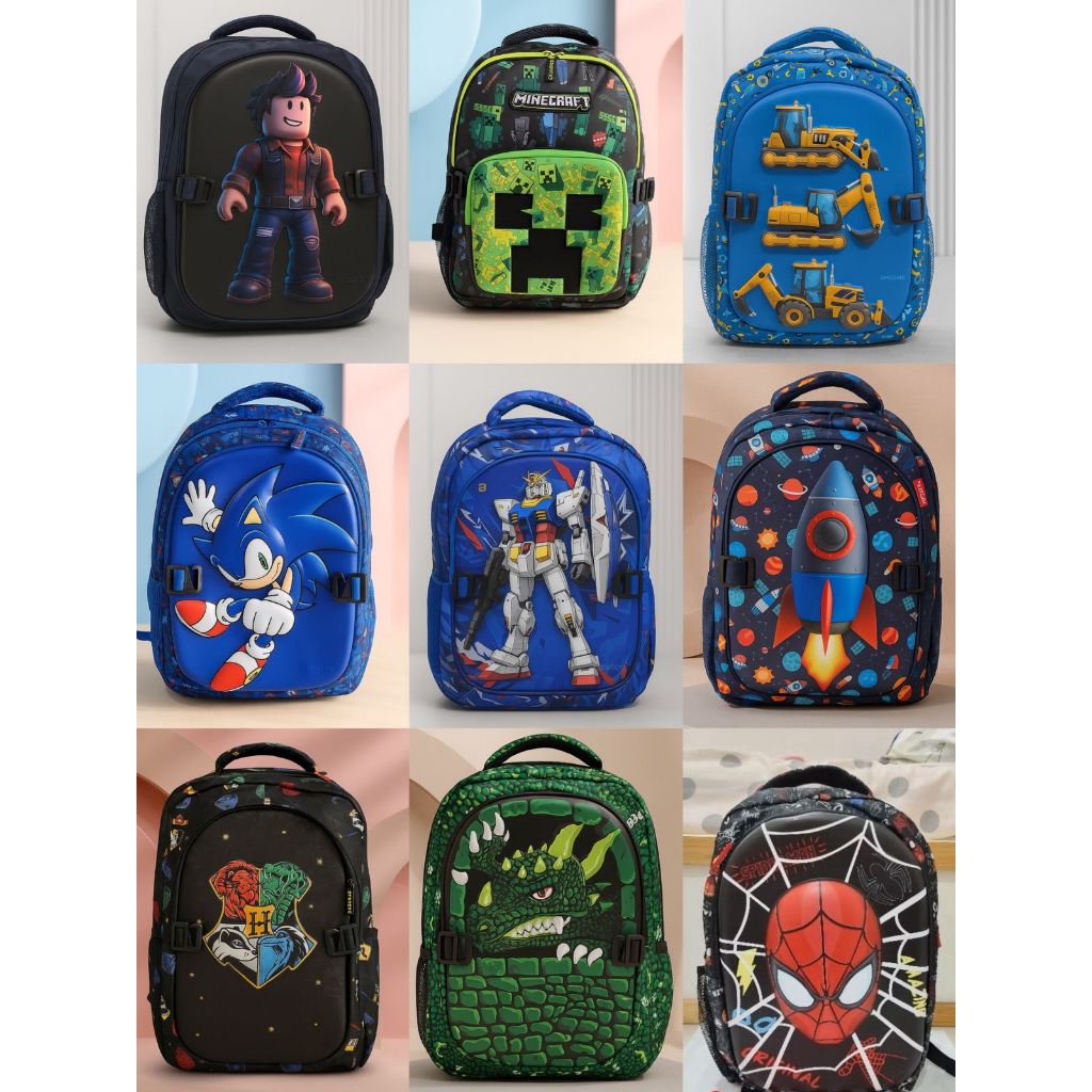 SMG SMG กระเป๋าสําหรับ ELEMENTARY SCHOOL เด็กผู้หญิงและเด็กผู้ชาย