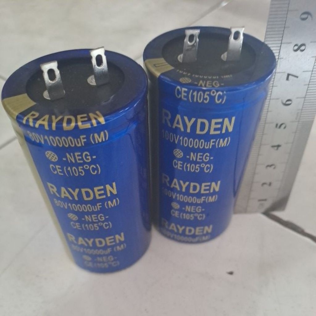 Elco rayden 10000uf 80v/10000 100v ตามภาพถ่าย