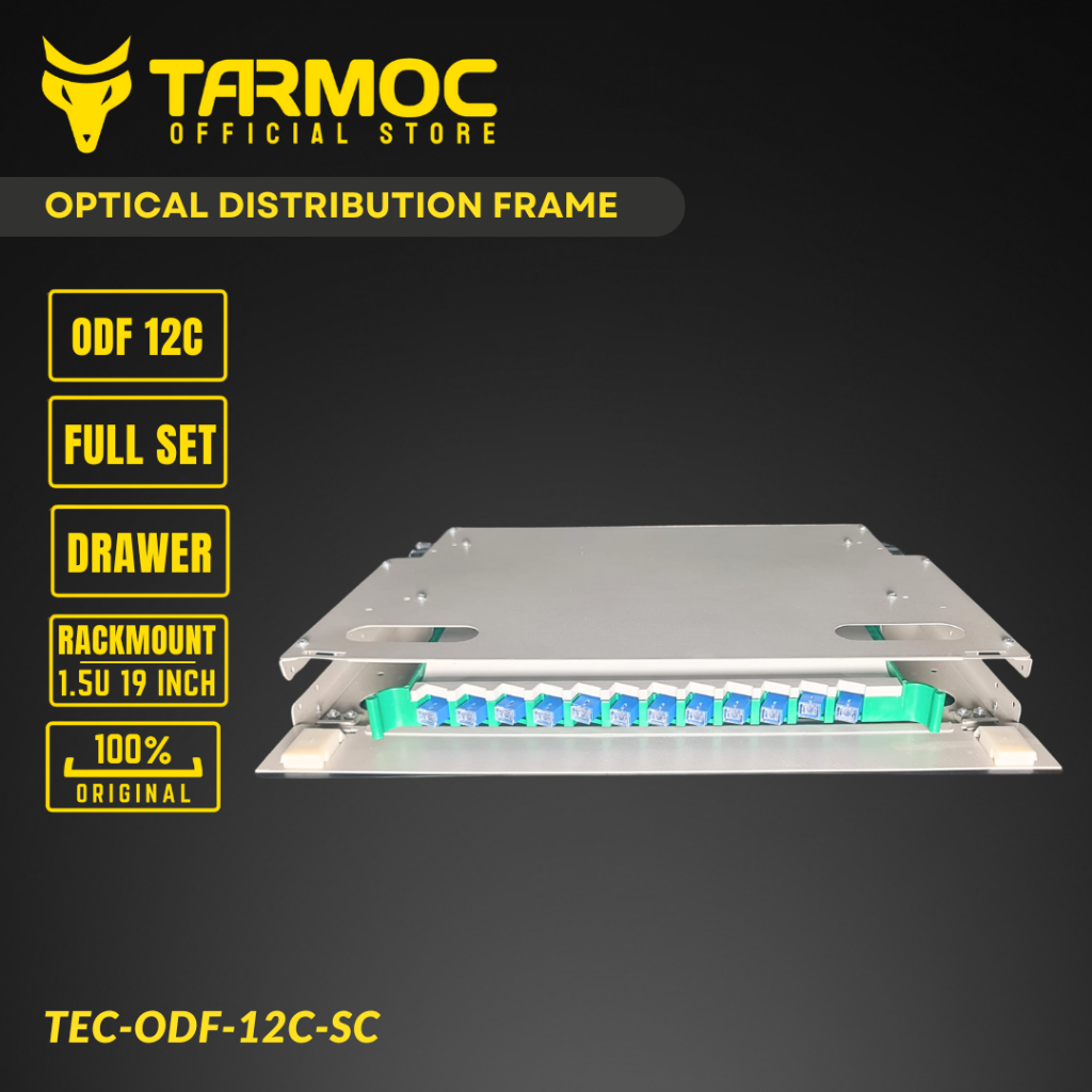 Tarmoc TEC-ODF-12C-SC | ไฟเบอร์ออปติก ODF 12 Core / OTB 12 Core SC Complete
