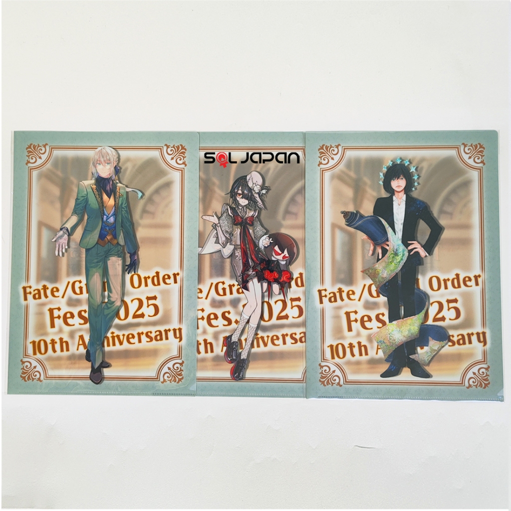Fate Grand Order FGO ค่าธรรมเนียม 2025 Memorial Gallery A4 Clearfile Clear File D Oberon Bedivere Xu