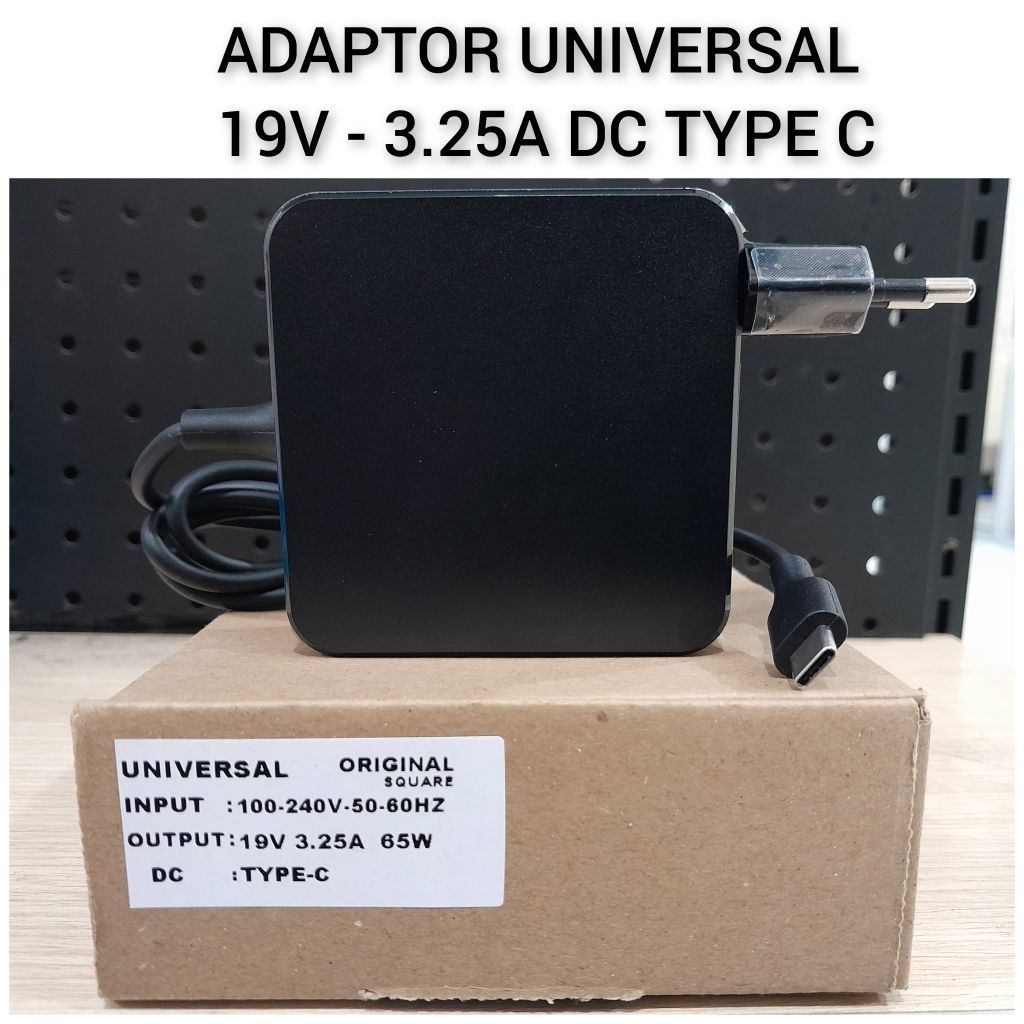UNIVERSAL ADAPTER 19V - 3.25A DC TYPE C DIRECT PLUG