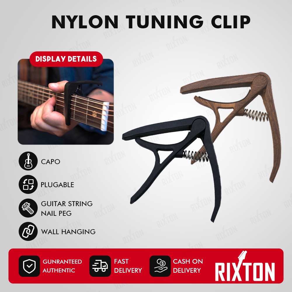 Rixton ใหม่กีตาร์ Capo 007 กีต้าร์โปร่ง ABS คลาสสิก Capo สําหรับโทนสีปรับแต่งพร้อม Pick Slot