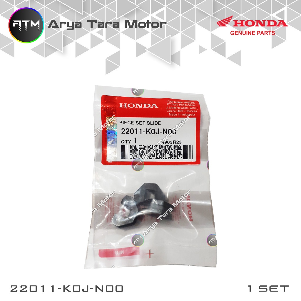 สไลเดอร์/ชิ้นสไลด์ (3 ชิ้น) Beat Esp 2020-2024 K1A/K1AL, Genio 2019-2022 K0J/K0JN, Scoopy Esp 2020-2