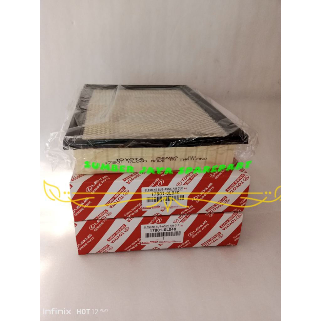 กรองอากาศ กรองแอร์ Innova reborn Hilux revo 17801-0L040